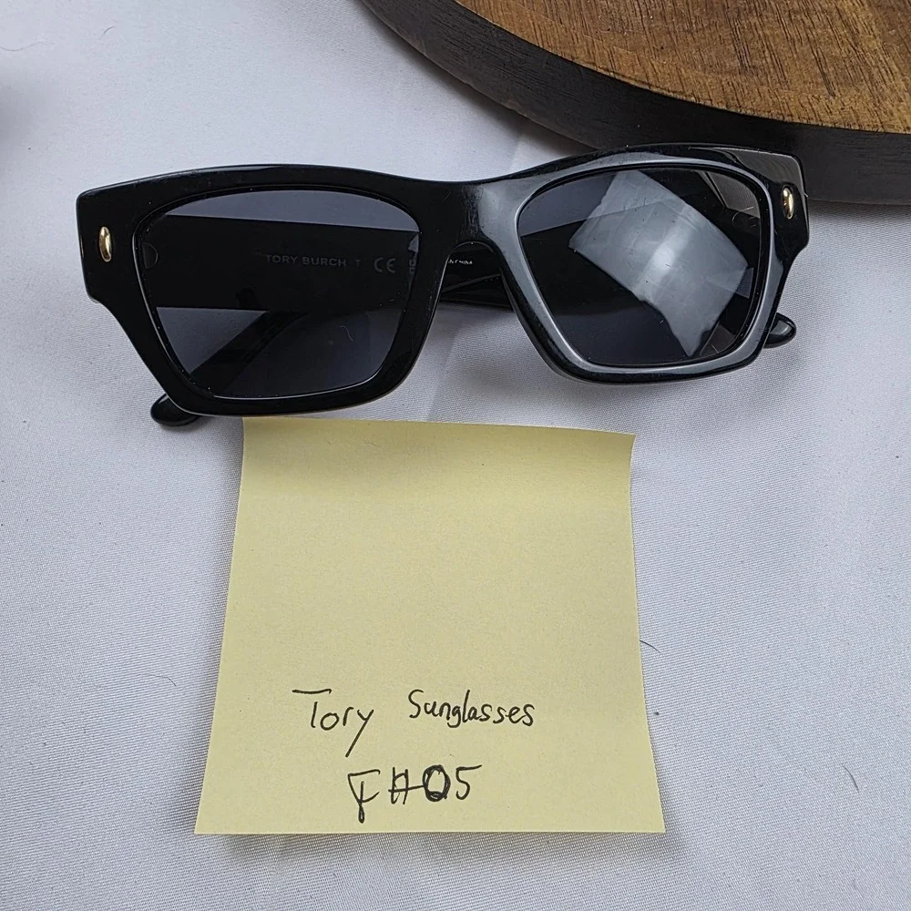 Tory Burch TY7169U 1709/87 Sunglasses Womens 52-17-140 Black Square Tinted